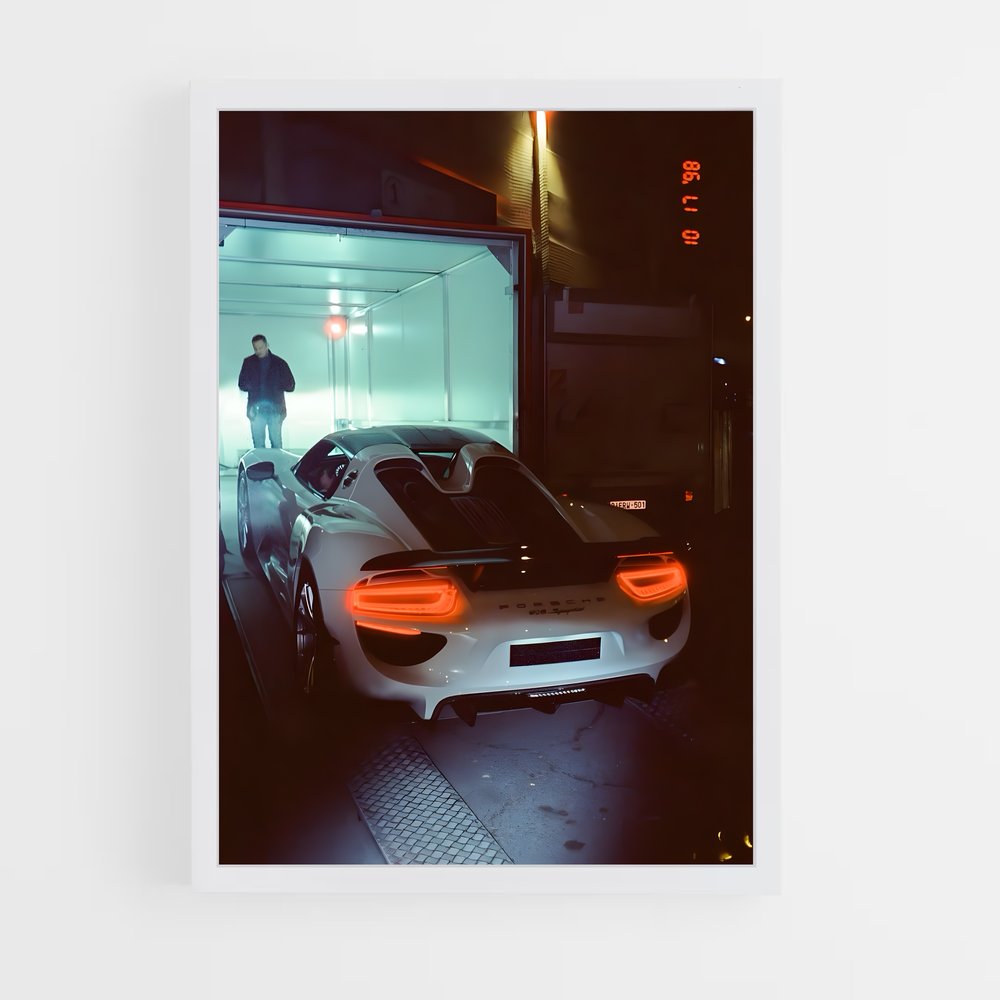 Poster arachnide envoûtant – affiche Porsche (vue 3)